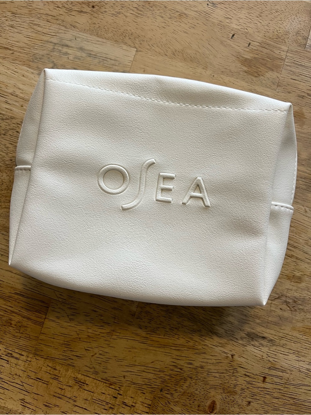 OSEA White Travel Cosmetic Pouch
